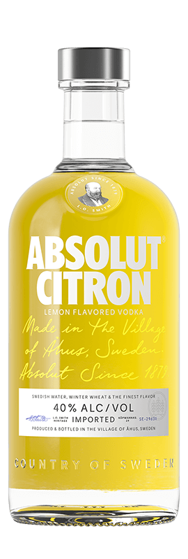 Produktbild, vodka, Absolut Citron