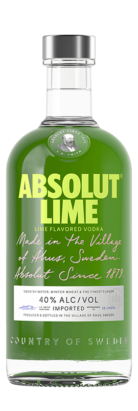 Produktbild, vodka, Absolut Lime