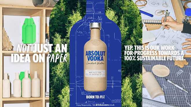 Absolut Paper Bottle